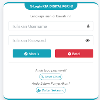 Register PGRI Jeneponto - Persatuan Guru Republik Indonesia Cabang Jeneponto